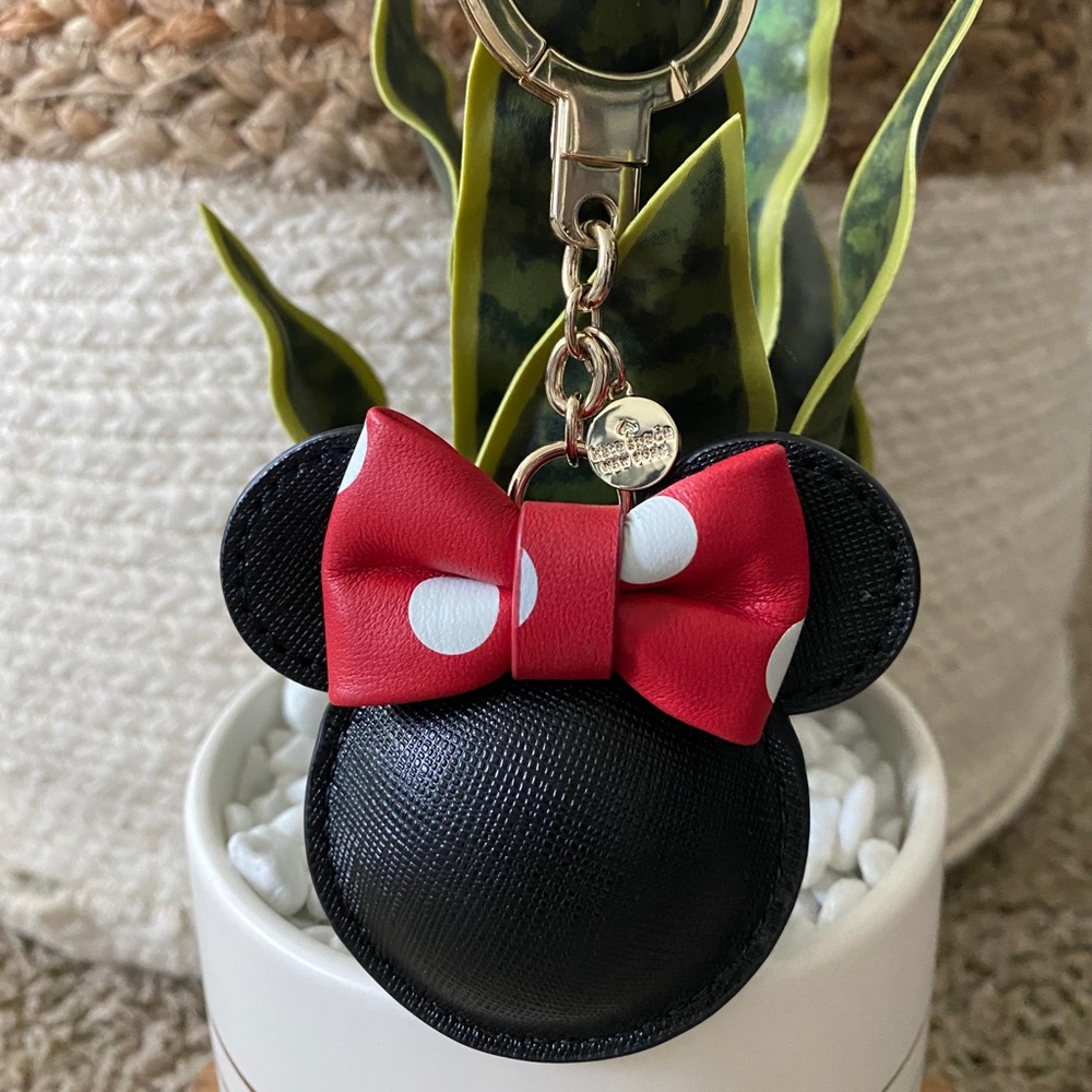 NWT Kate Spade Minnie Mouse Keychain